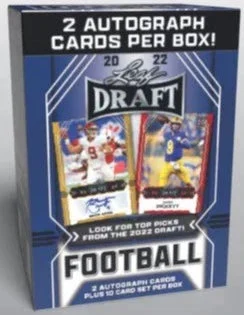 2022 Leaf Draft Football Retail Blaster Box Blue - Northwest Sportscards