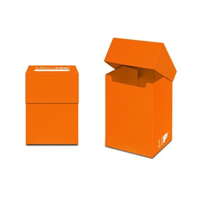 Ultra Pro Solid Deck Box: Orange - Northwest Sportscards