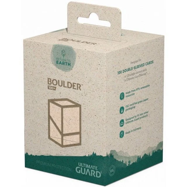 Ultimate Guard Earth Boulder 100+ Natural Deck Box - Northwest Sportscards