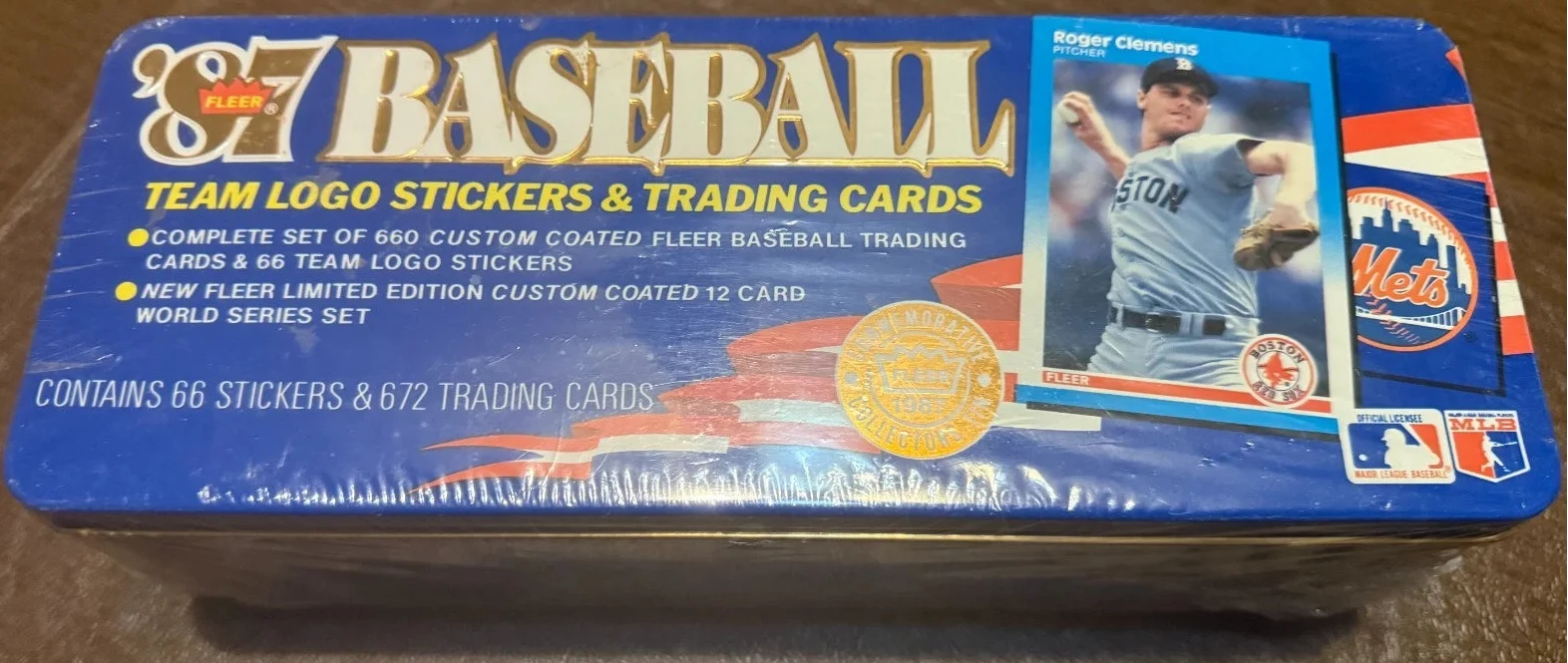 1987 Fleer Baseball Glossy Tin Set Factory Sealed - Northwest Sportscards