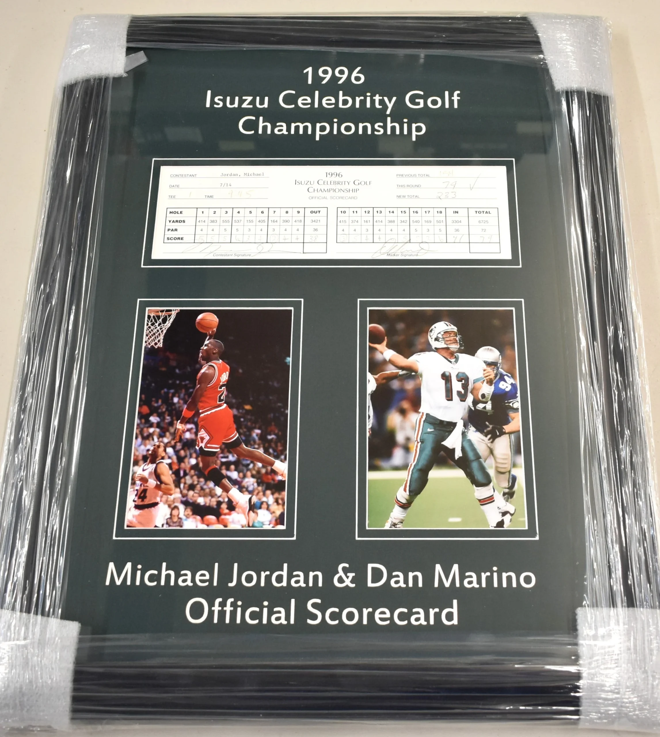 Michael Jordan + Dan Marino Signed Golf Scorecard JSA LOA - Northwest Sportscards