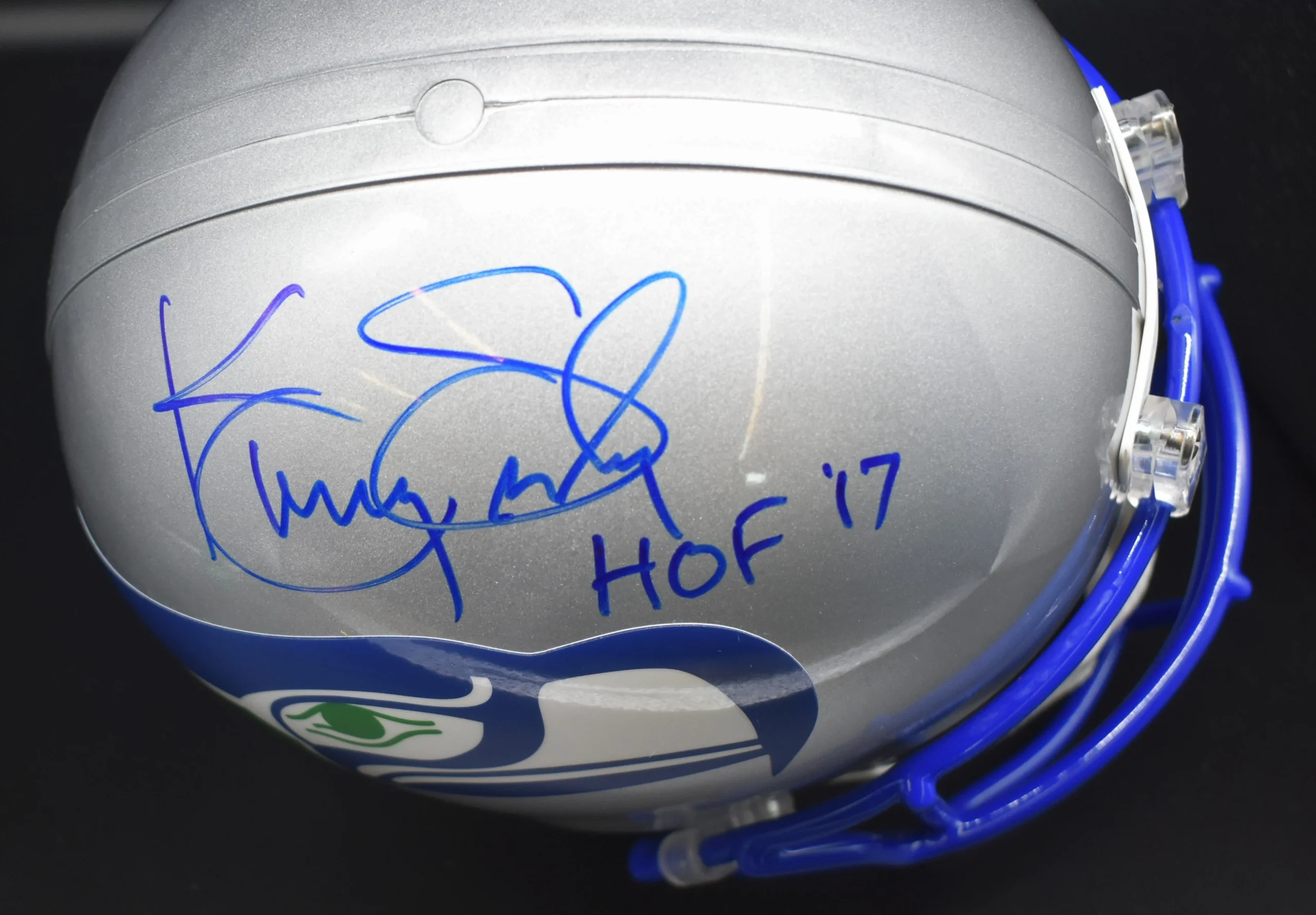 Kenny Easley Signed Seahawks Retro Full Size Helmet w/ HOF '17 Inscription JSA - Northwest Sportscards