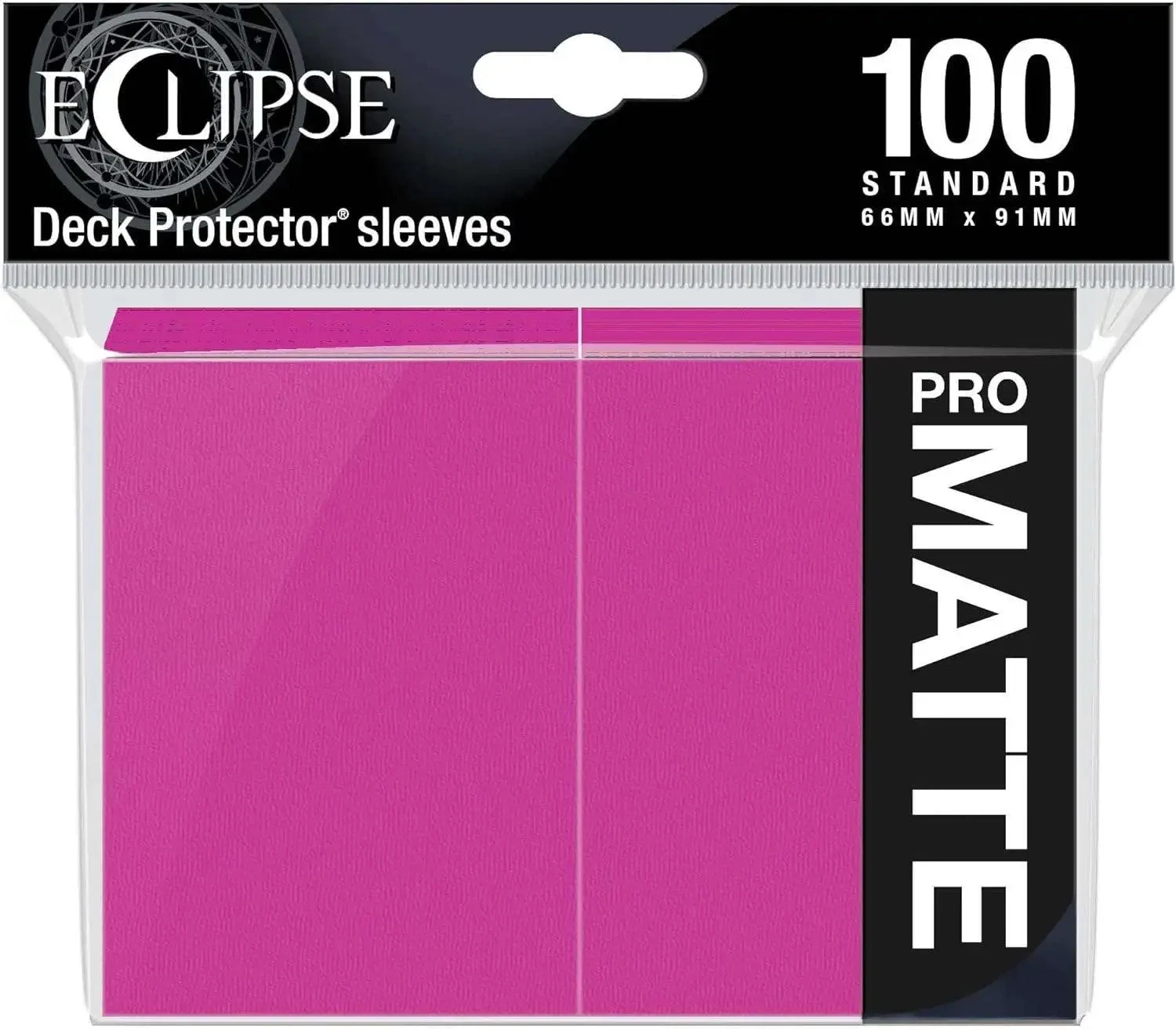 Eclipse Standard Sleeves: Matte Hot Pink 100ct - Northwest Sportscards