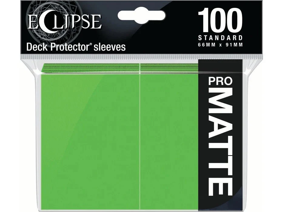Eclipse Standard Sleeves: Matte Lime Green 100ct - Northwest Sportscards