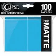 Eclipse Standard Sleeves: Matte Light Blue 100ct - Northwest Sportscards
