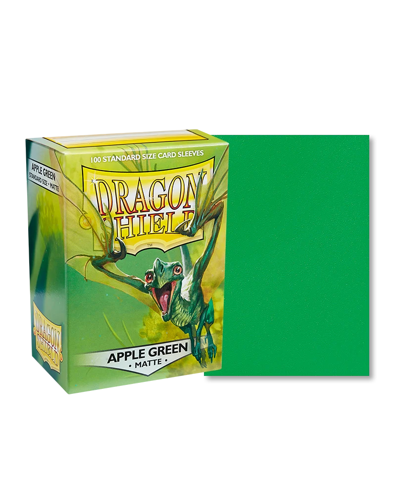 Dragon Shield Sleeves Apple Green Matte Standard 100ct - Northwest Sportscards