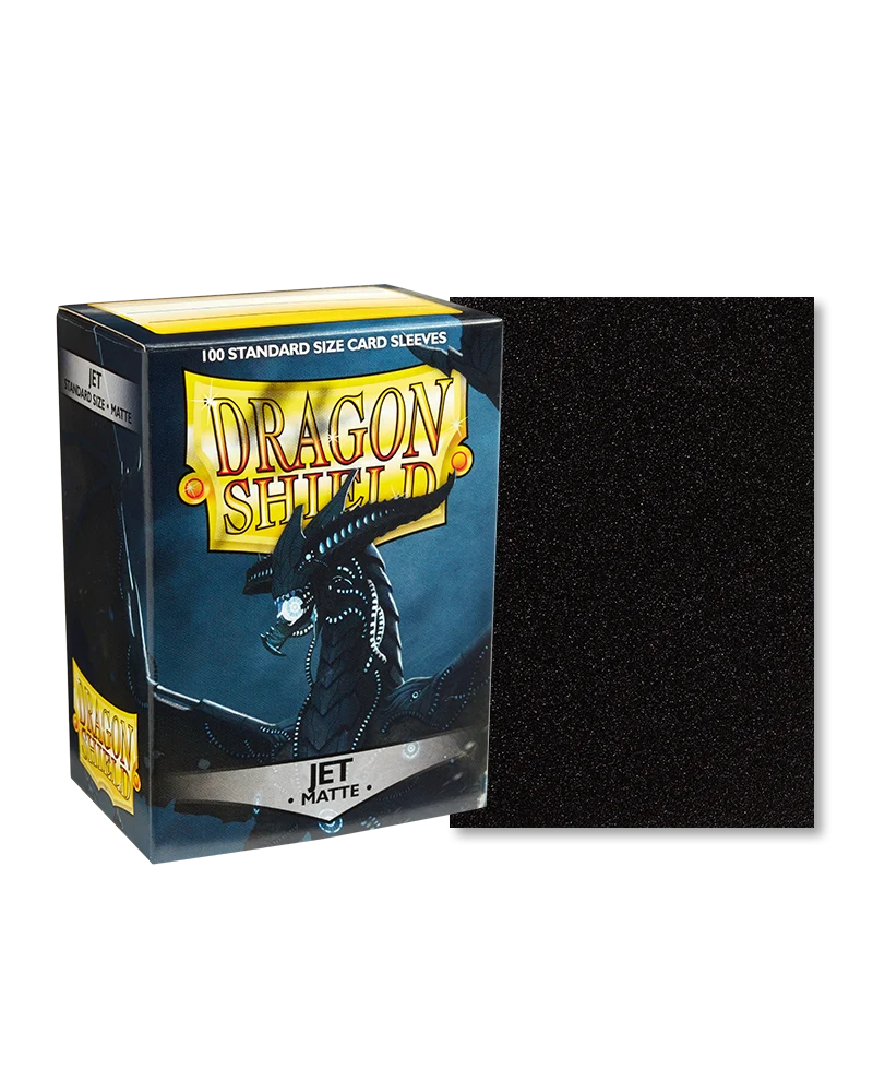 Dragon Shield Sleeves Jet Matte Standard 100ct - Northwest Sportscards