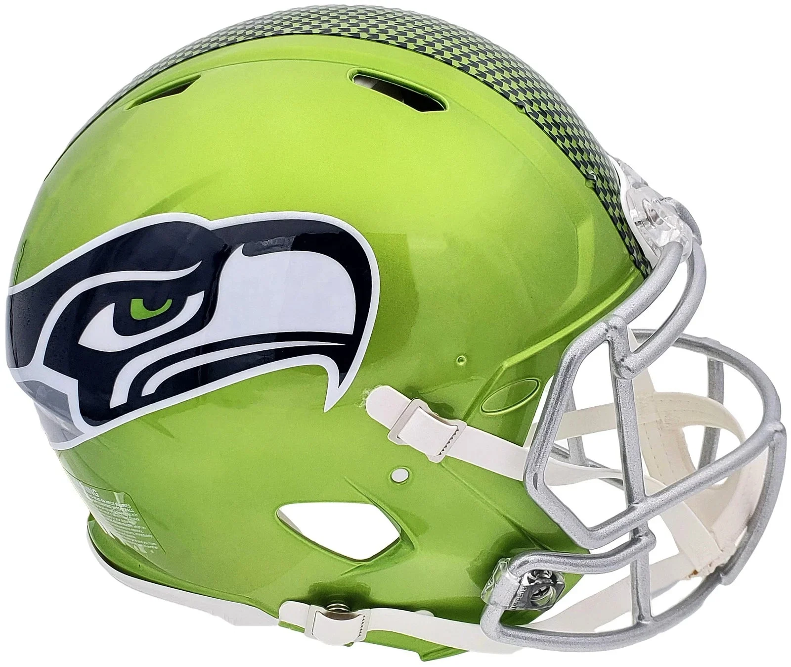 Seahawks Full Size Authentic Flash Green Helmet - Northwest Sportscards