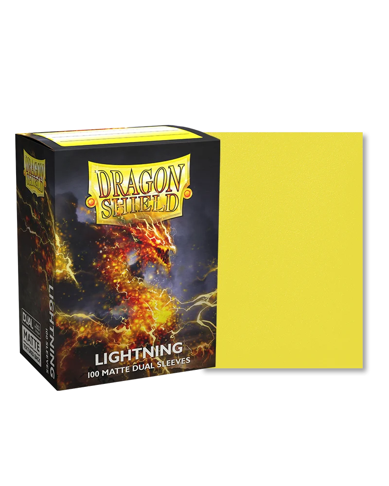 Dragon Shield Sleeves Lightning Dual Matte Standard 100ct - Northwest Sportscards