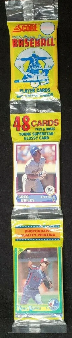 1990 Score Baseball Cello Hanger Pack - Northwest Sportscards
