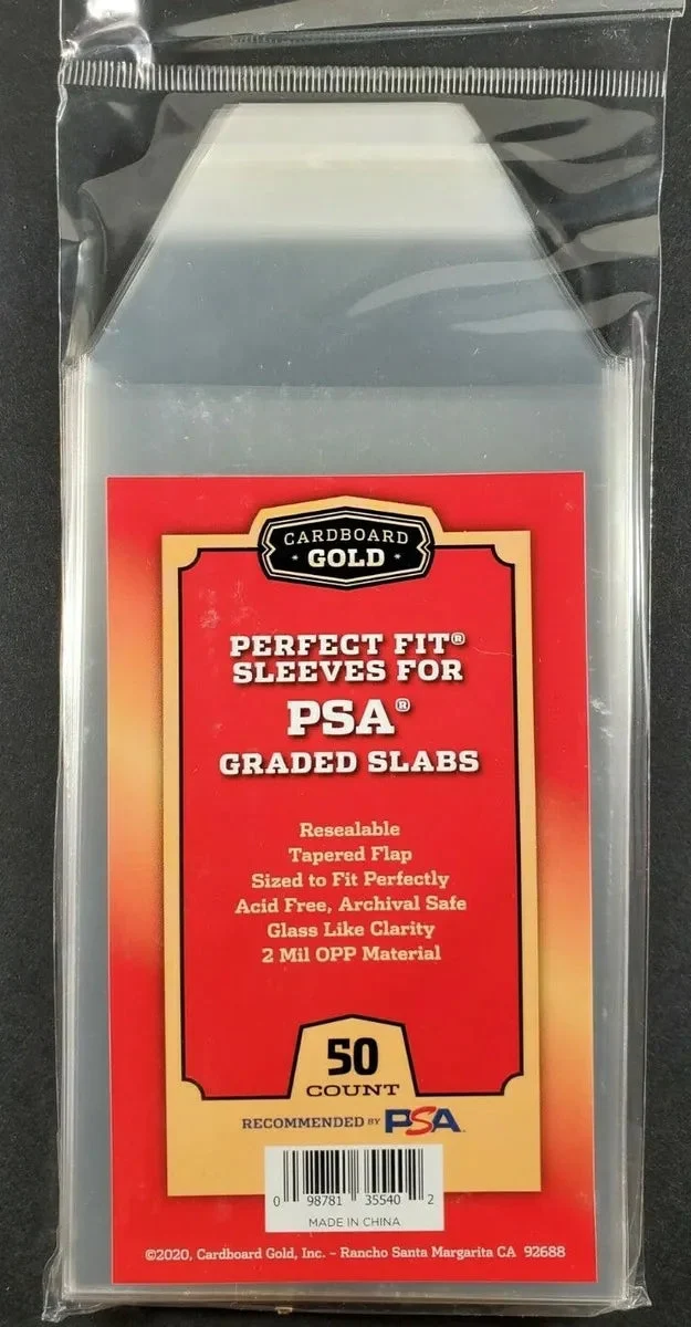 Cardboard Gold PSA Perfect Fit Sleeves for PSA Graded Slabs Pack - Northwest Sportscards