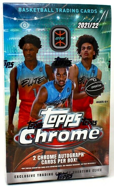 2021-22 Topps Chrome Overtime Elite Basketball Hobby Box **SALE