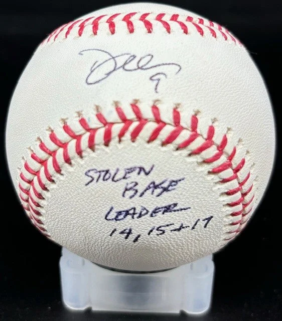 Dee Strange Gordon Signed MLB Baseball w/ 14,15, + 17 Stolen Base Leader Inscription JSA - Northwest Sportscards