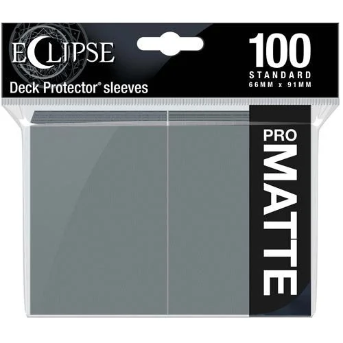 Eclipse Standard Sleeves: Matte Smoke Grey 100ct - Northwest Sportscards